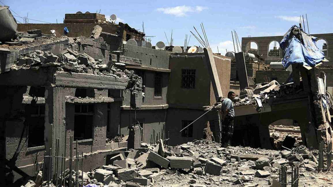 Saudi airstrikes Yemen - Anadolu