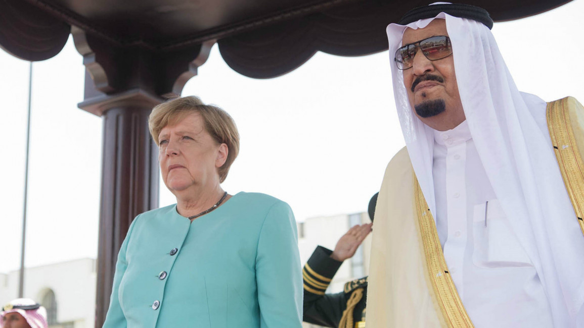 Merkel King Salman -- Anadolu