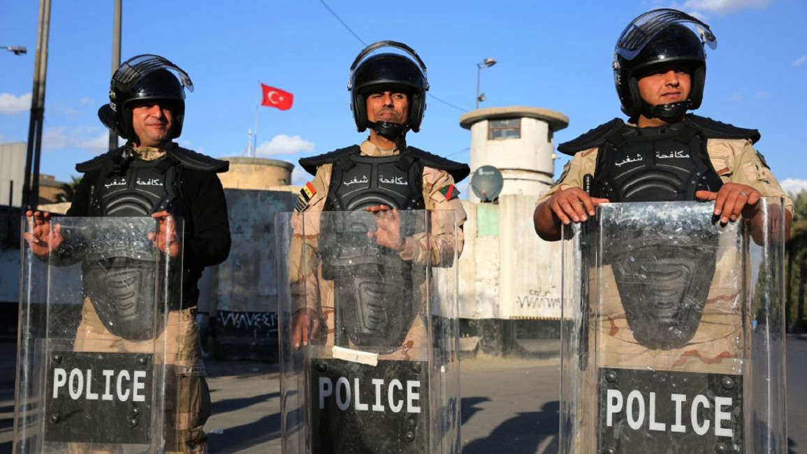 Police to protect the Turkish embassy in Iraq [GETTY]