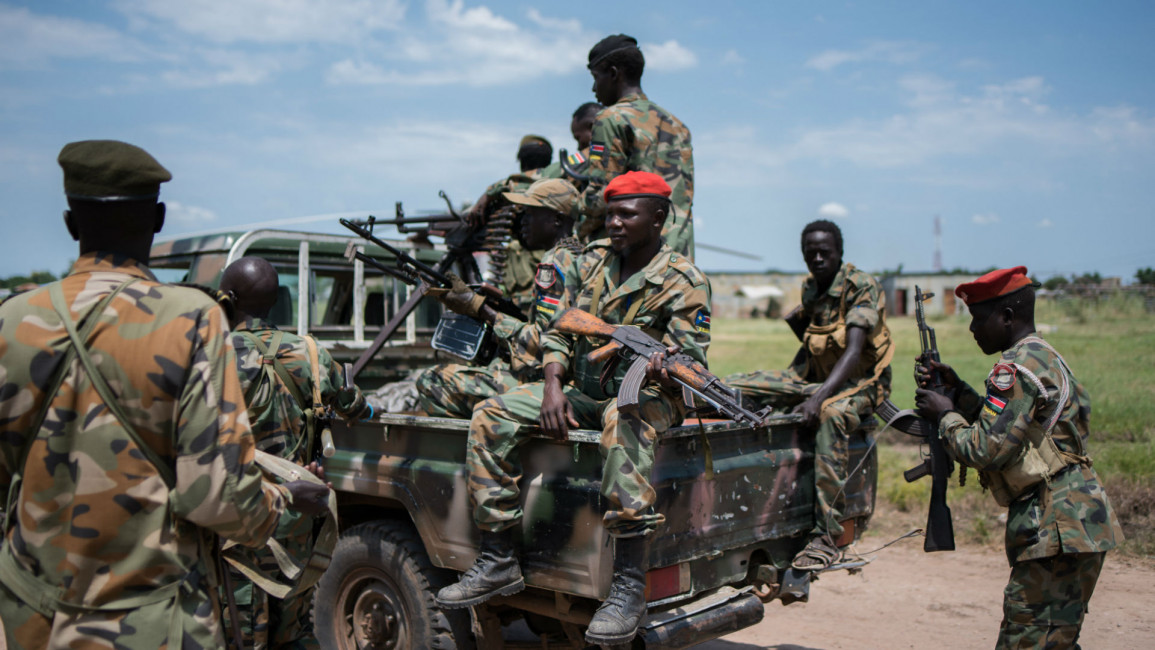 SPLA troops