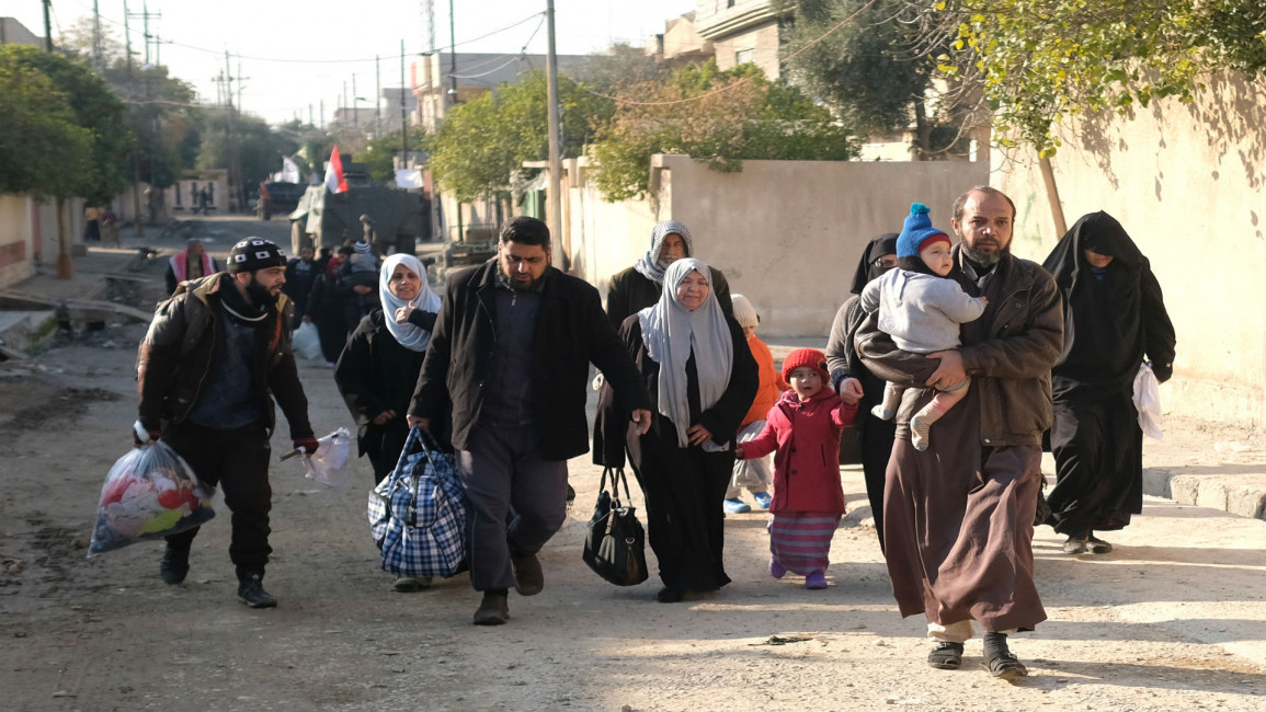 Mosul displaced AFP