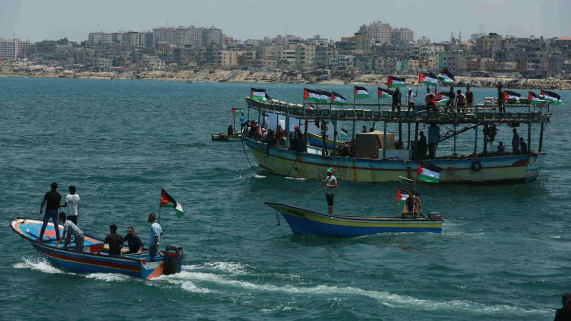 Palestinians trying to breach Israel's naval blockade