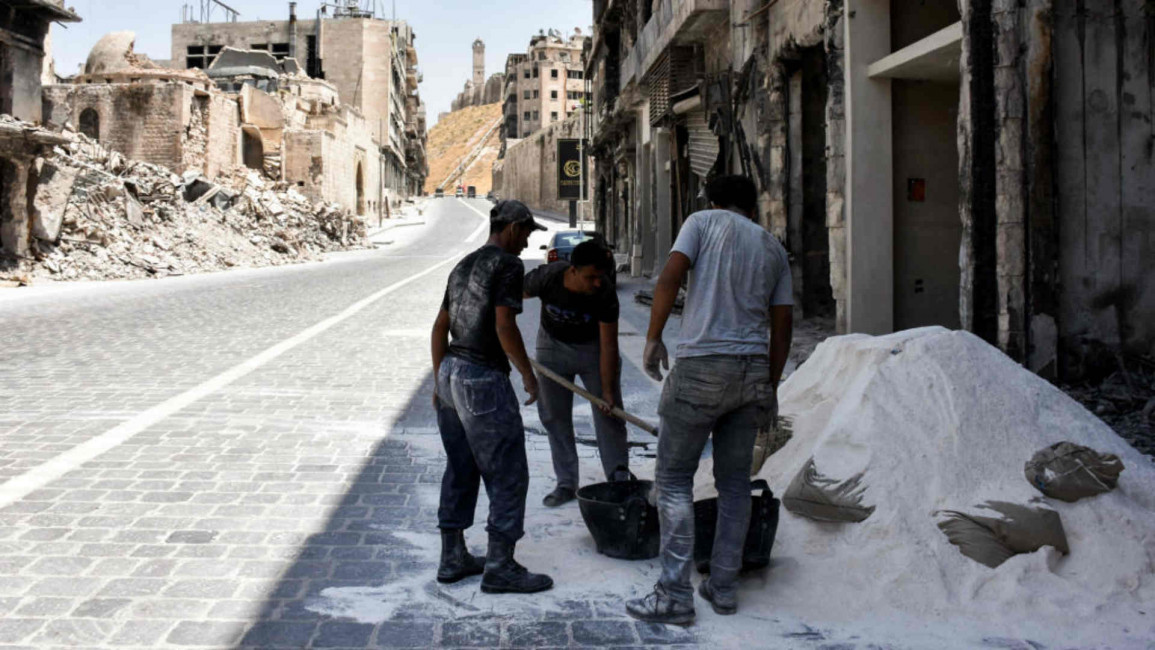 Syria reconstruction Aleppo - AFP