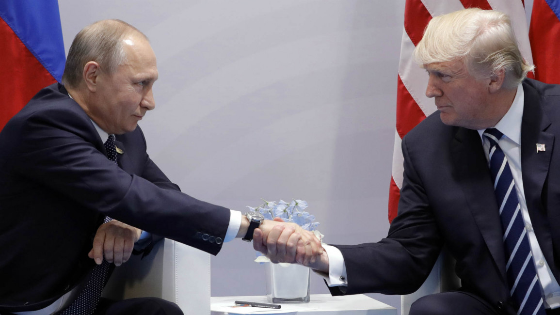 Trump and Putin at G20 Summit in Hamburg