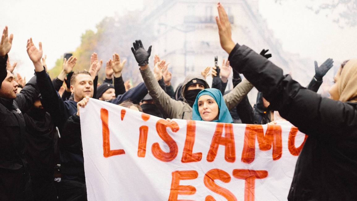 Islamophobia protest France - Getty