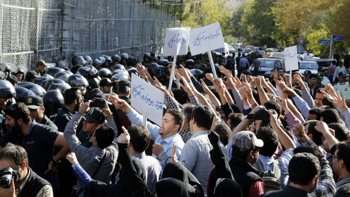 iranian protest hajj tehran anadolu