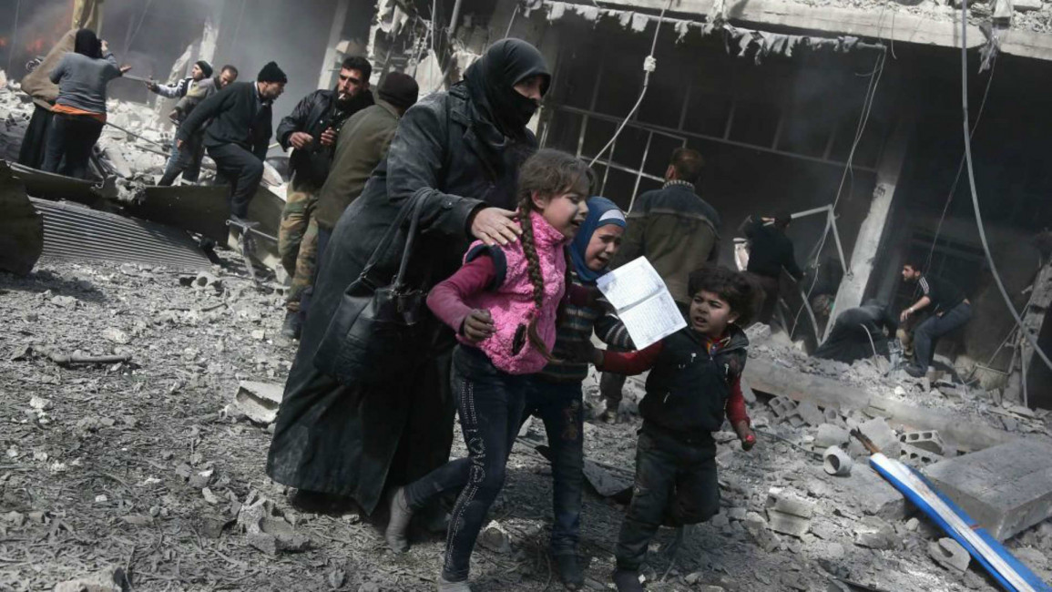 Syrian children Ghouta - AFP