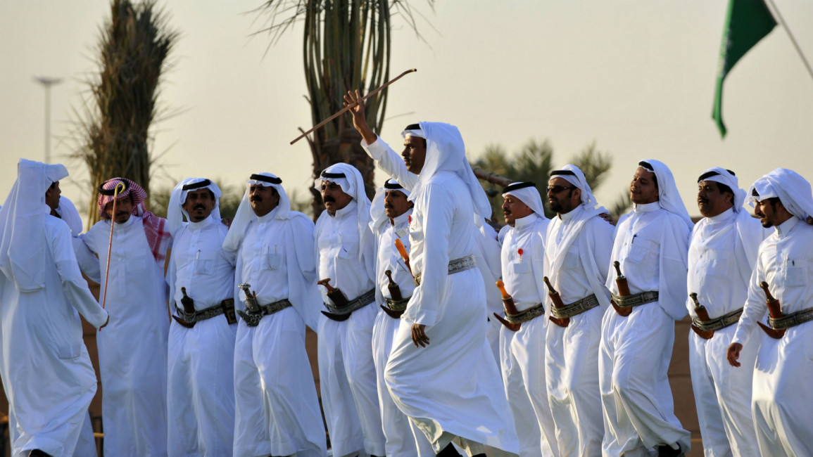 Saudis celebrate the al-Janadriyah cultural festival [Getty]