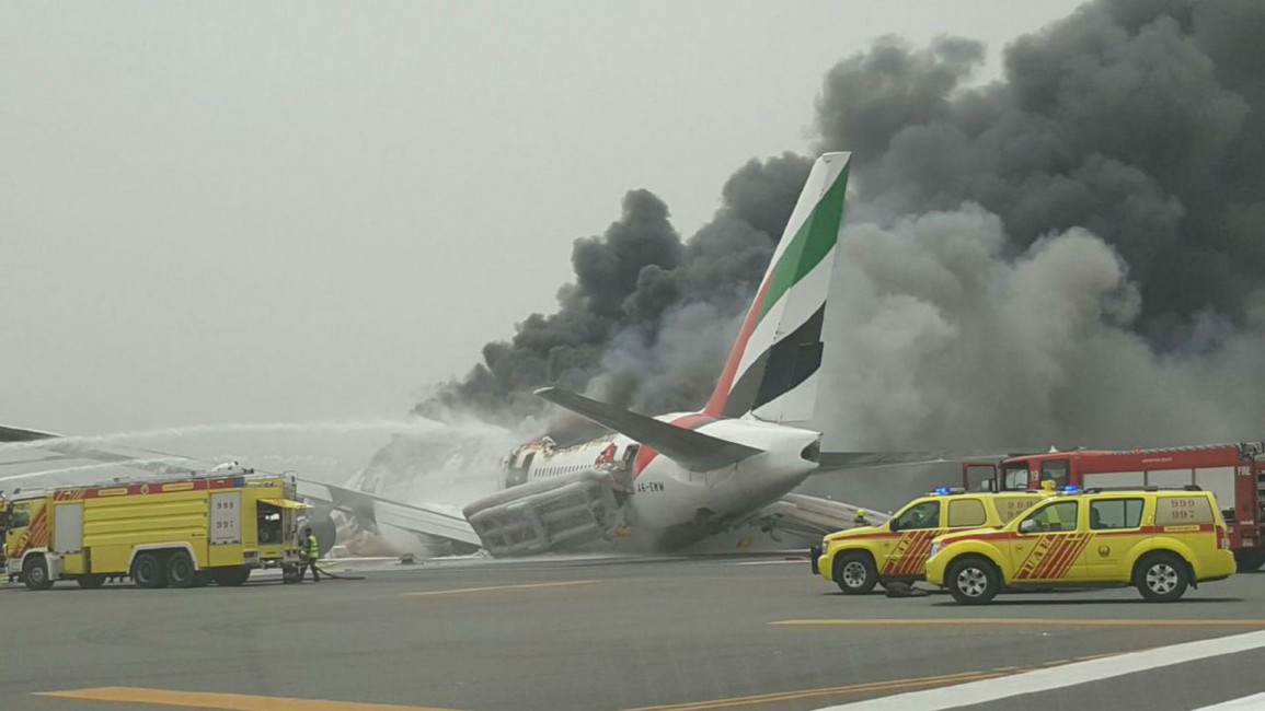 Emirates crash [Twitter]