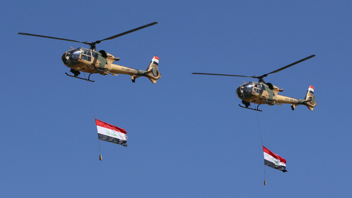 Iraqi helicopter AFP