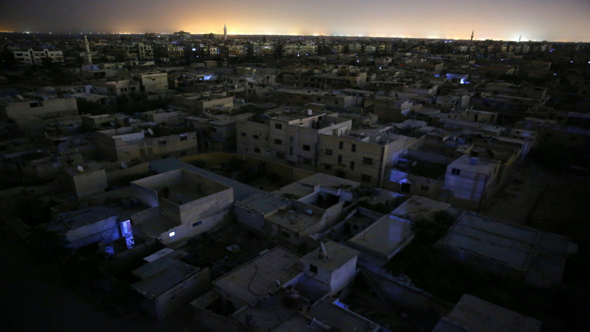 Damascus night AFP