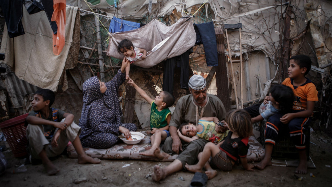 Gaza poverty ANADOLU