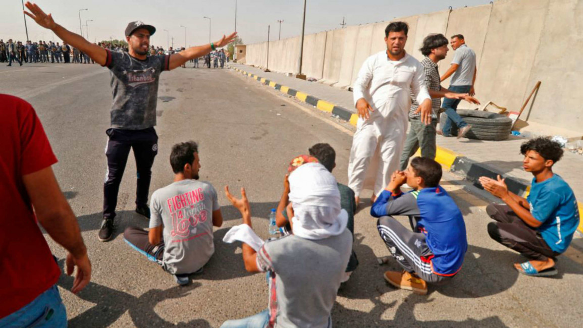 Basra protest - AFP