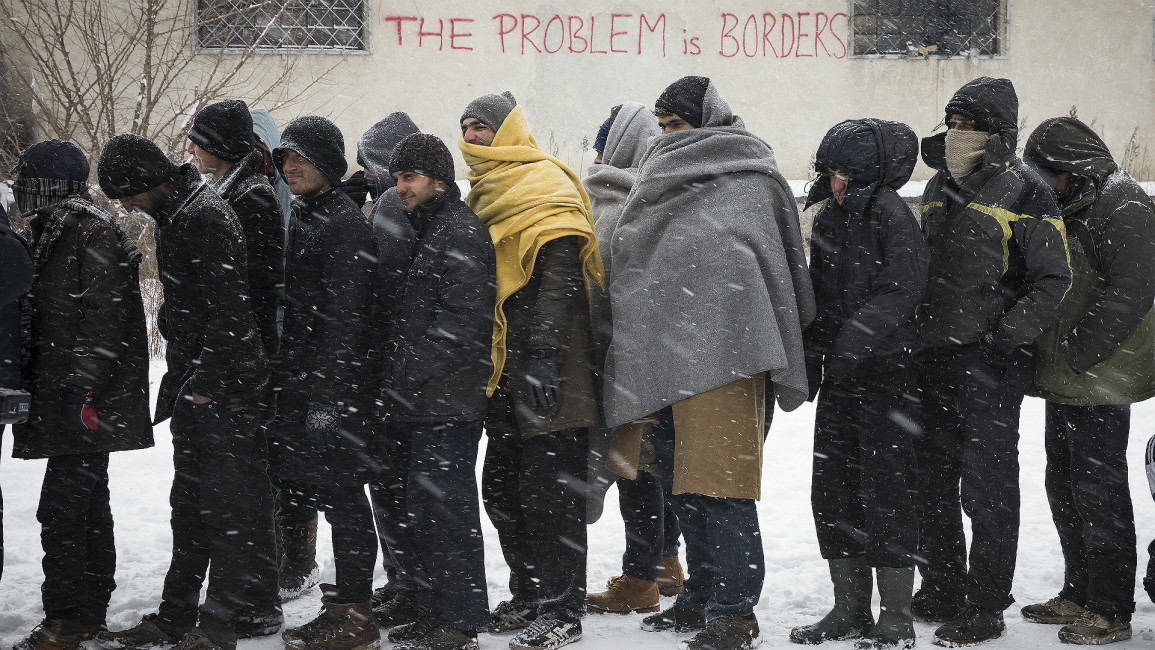 Europe refugees winter