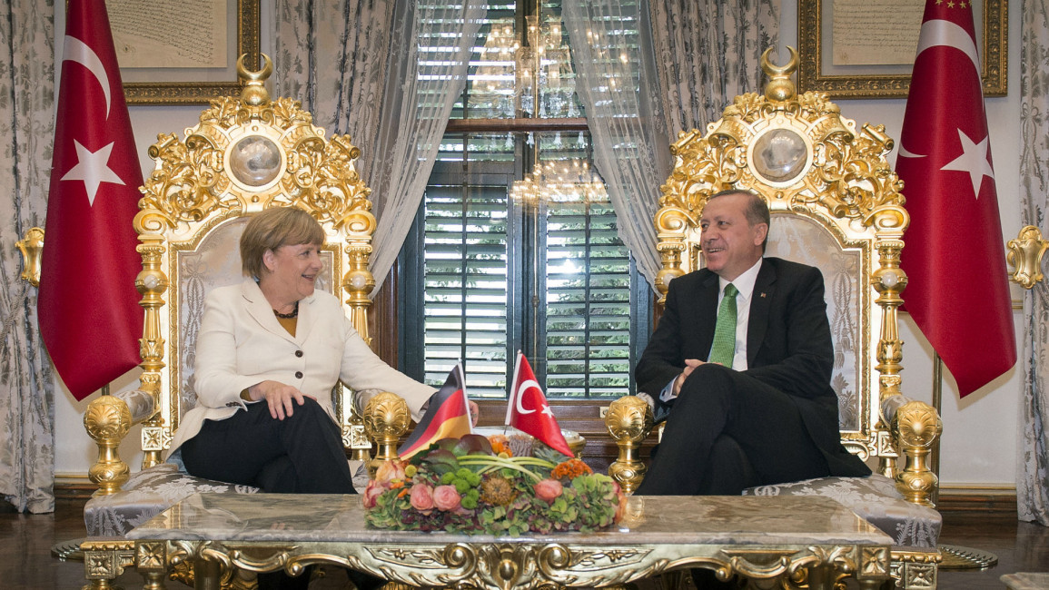 Erdogan Merkel - Getty
