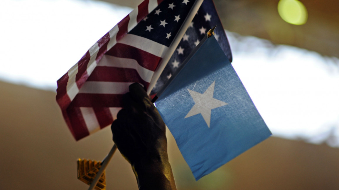 US Somali flags Getty