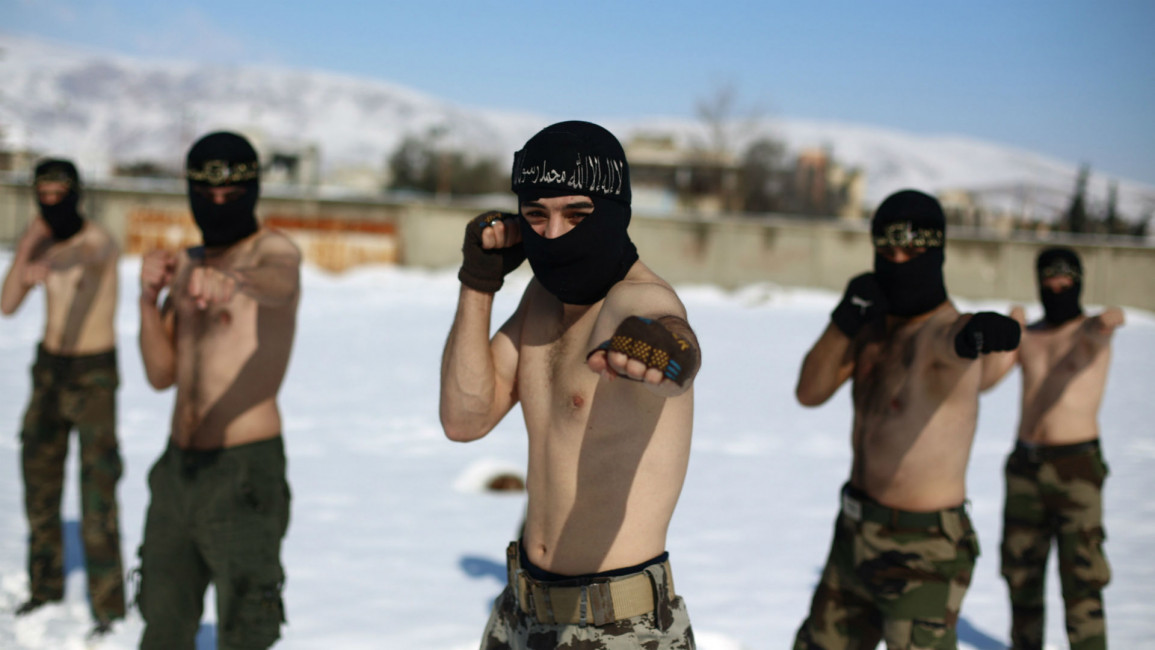 Army of Islam training (AFP)