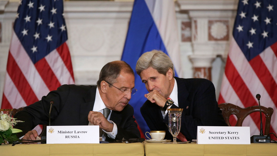 Lavrov and Kerry [Getty]