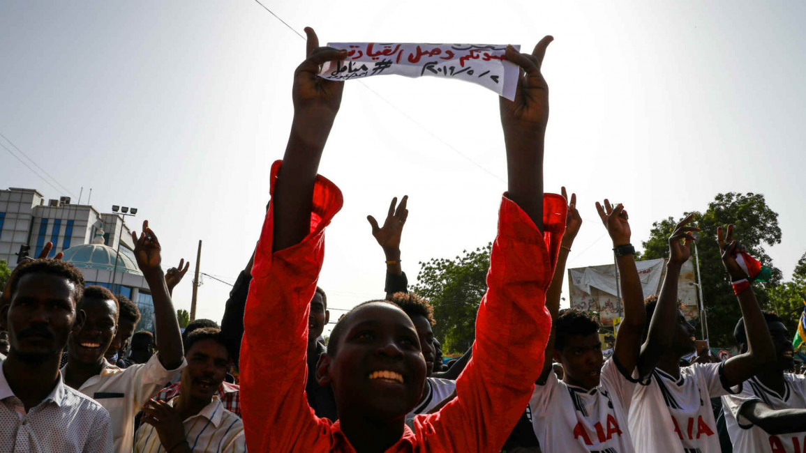 Sudan mass protests [Getty]