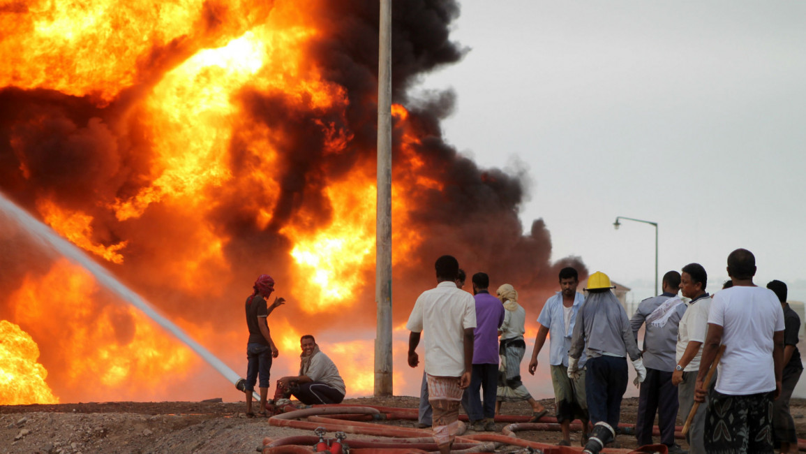 Yemen Aden refinery attack Getty