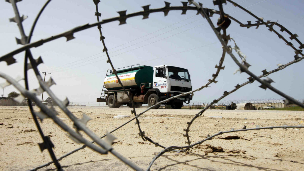 Gaza fuel truck