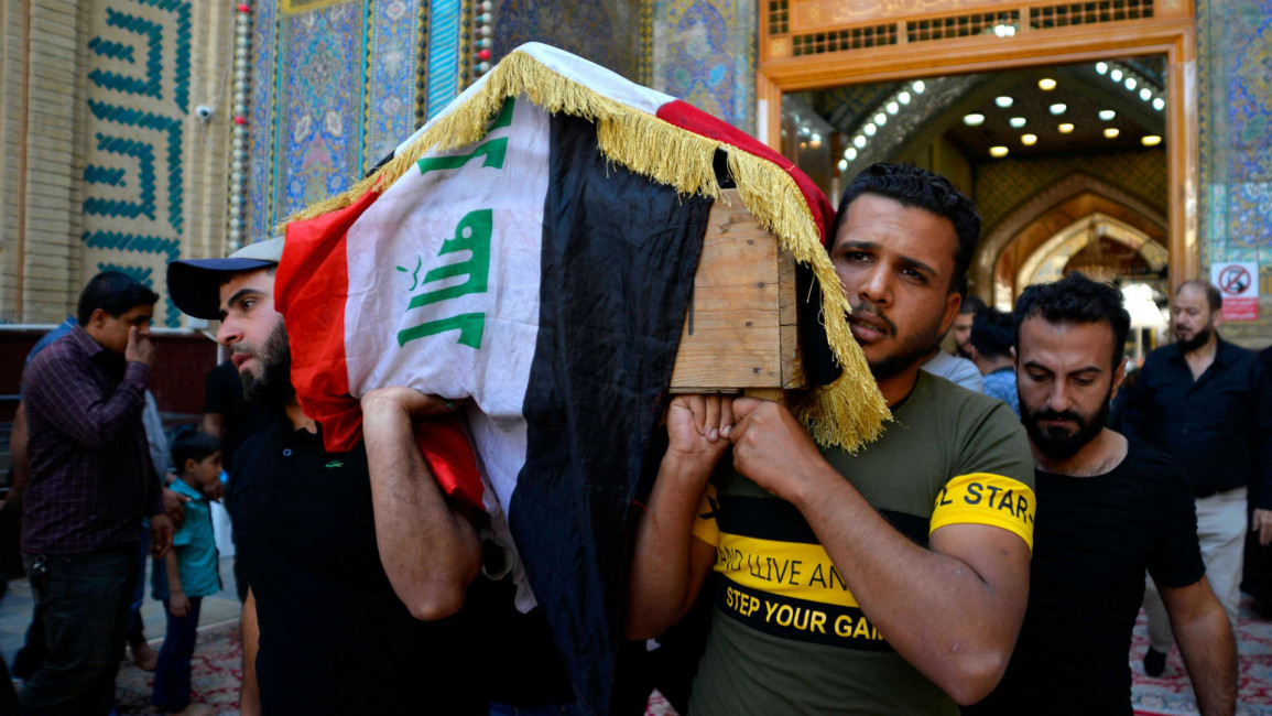 Iraq protester funeral - Getty