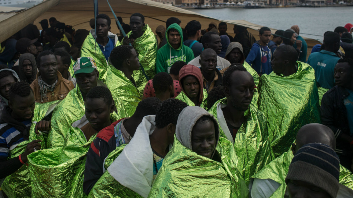 migrants libya coast -- Getty