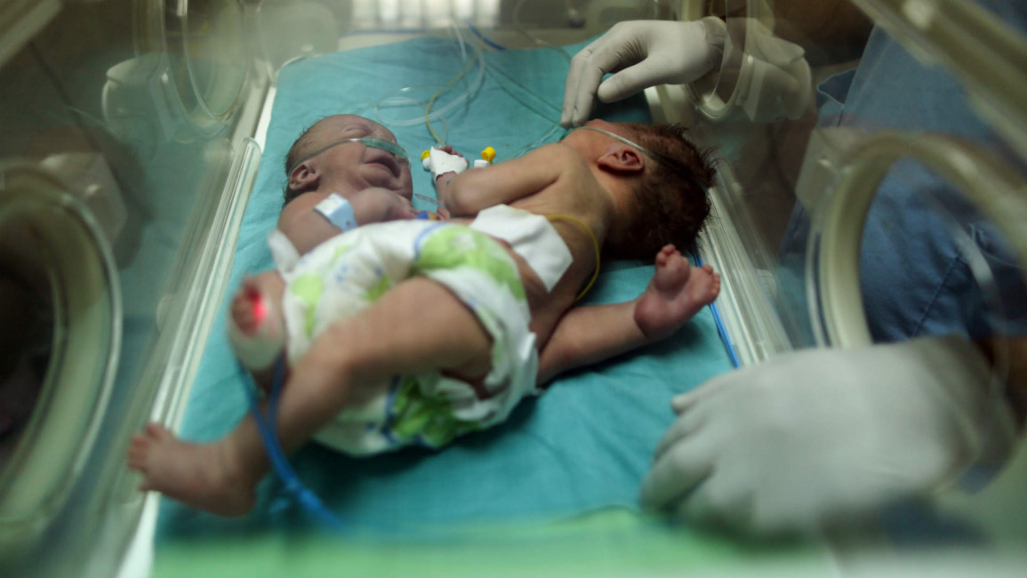Gaza twins shifa hospital