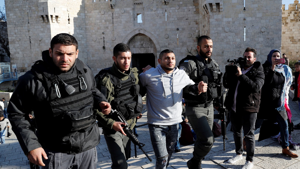 palestinian jerusalem arrest