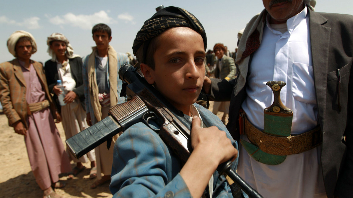 Yemen child soldier Getty