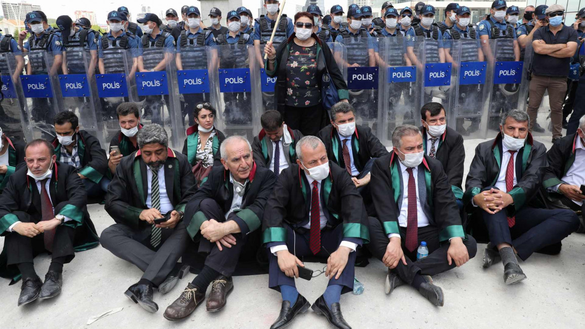 turkey lawyers protest - Getty