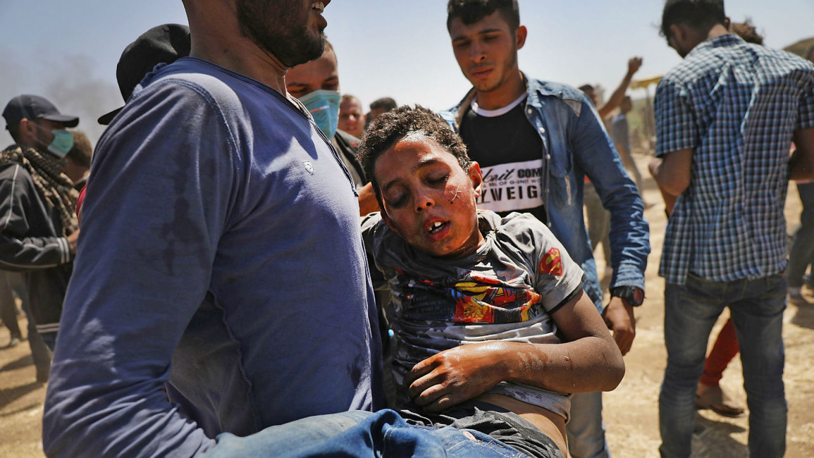 Gaza protests children