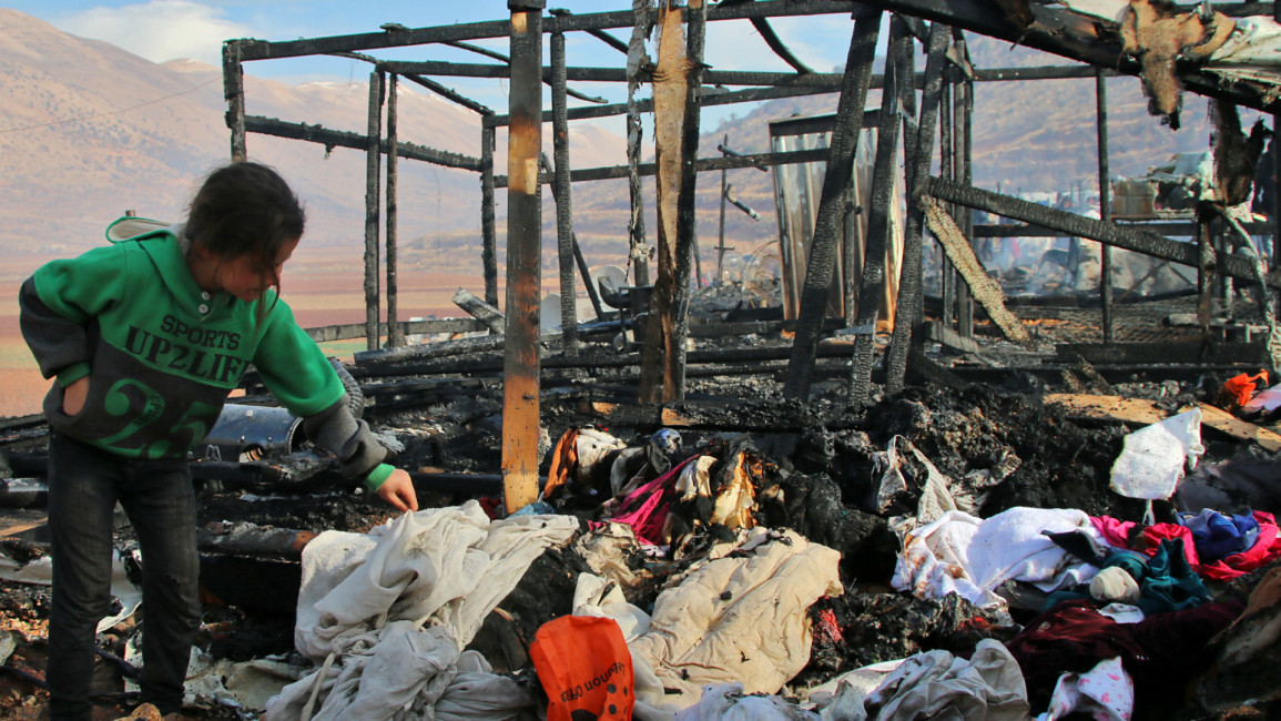 Bekaa Valley  Syrian refugee camp -- AFP