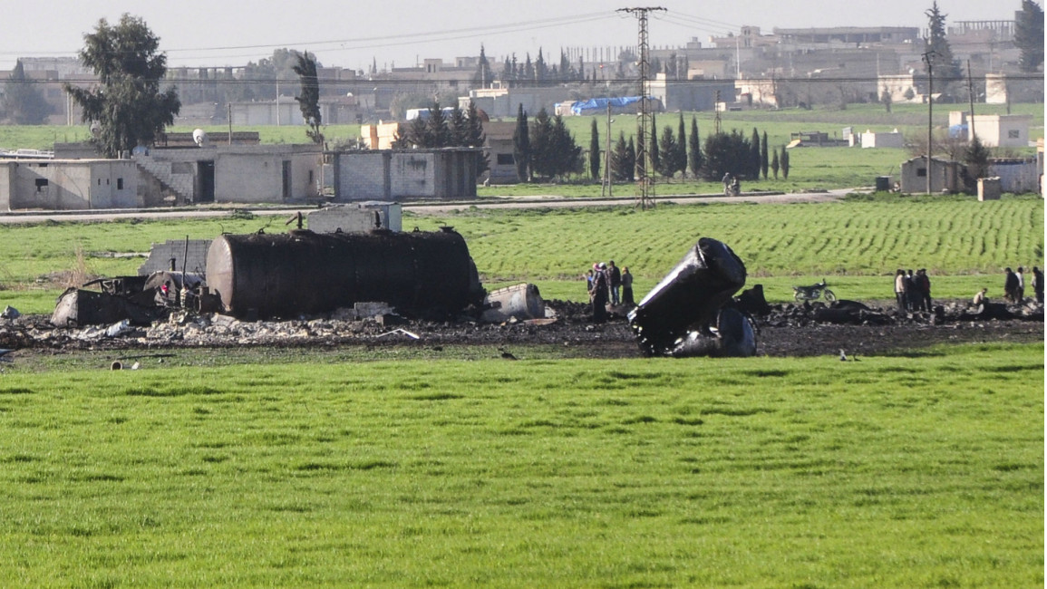 Syria Raqqa Oil Aftermath Strikes Englishsite Anadolu IS