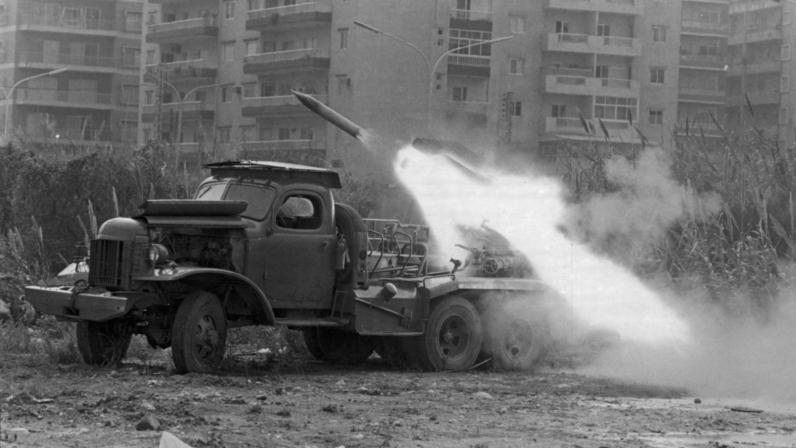Lebanon civil war 1975 GETTY