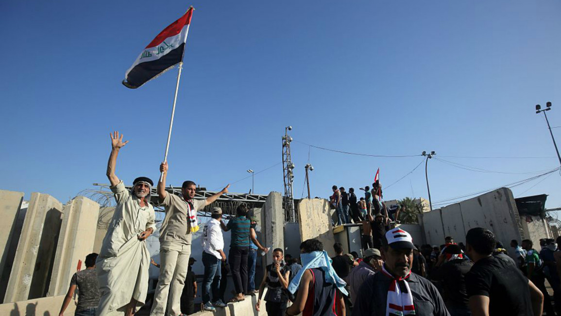 Iraqis protest