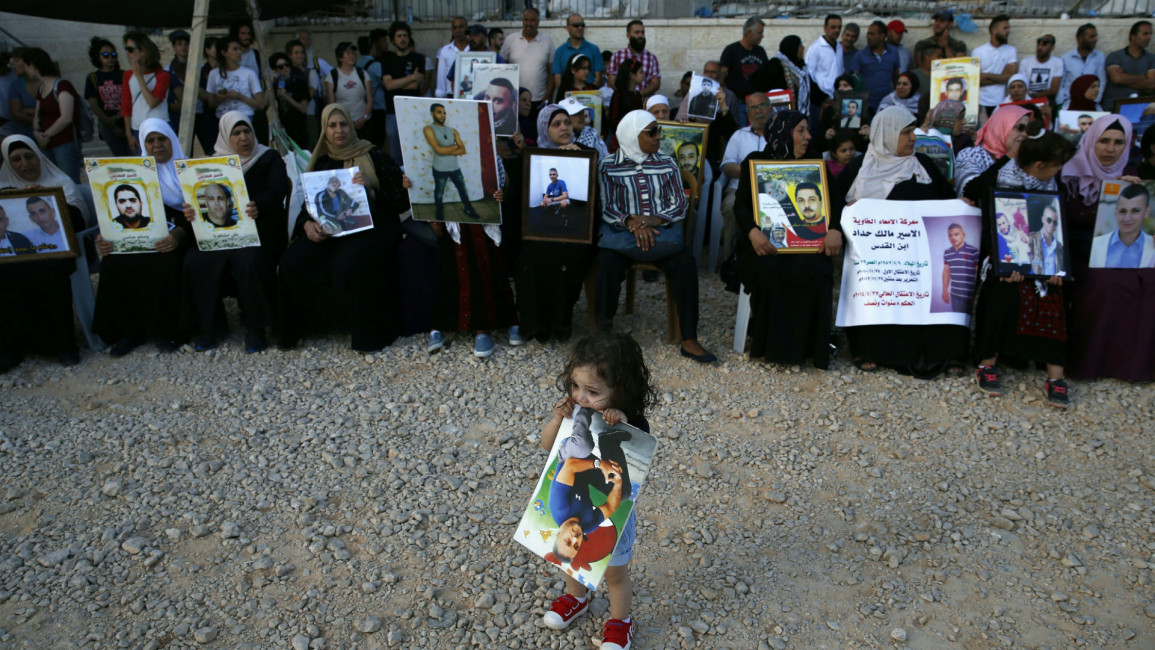 Palestinian prisoners demonstration