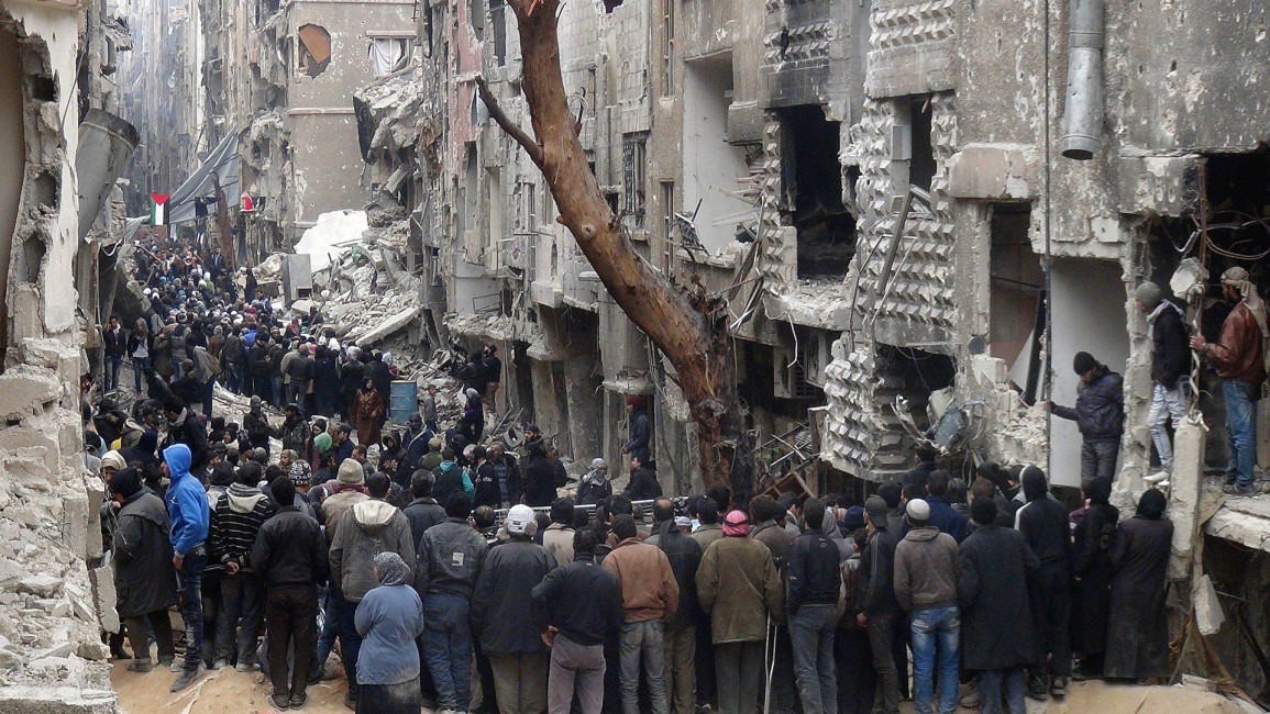 english site yarmouk camp syria getty