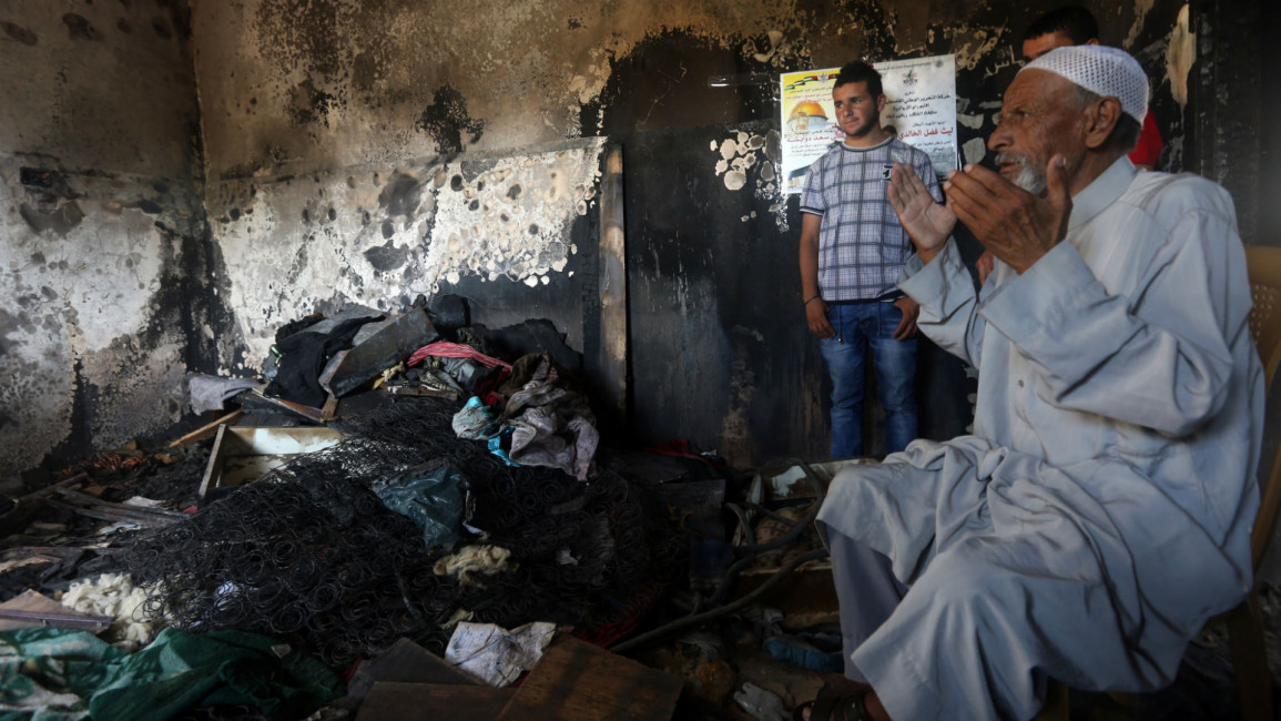 Israeli attack on Palestinian home [Getty/AFP]