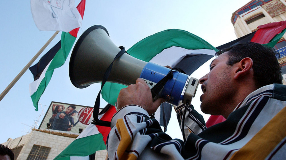 Palestine megaphone - Getty