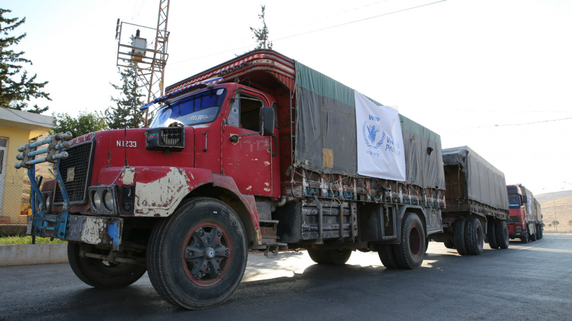 Convoys  land 48 hours - ceasefire syria