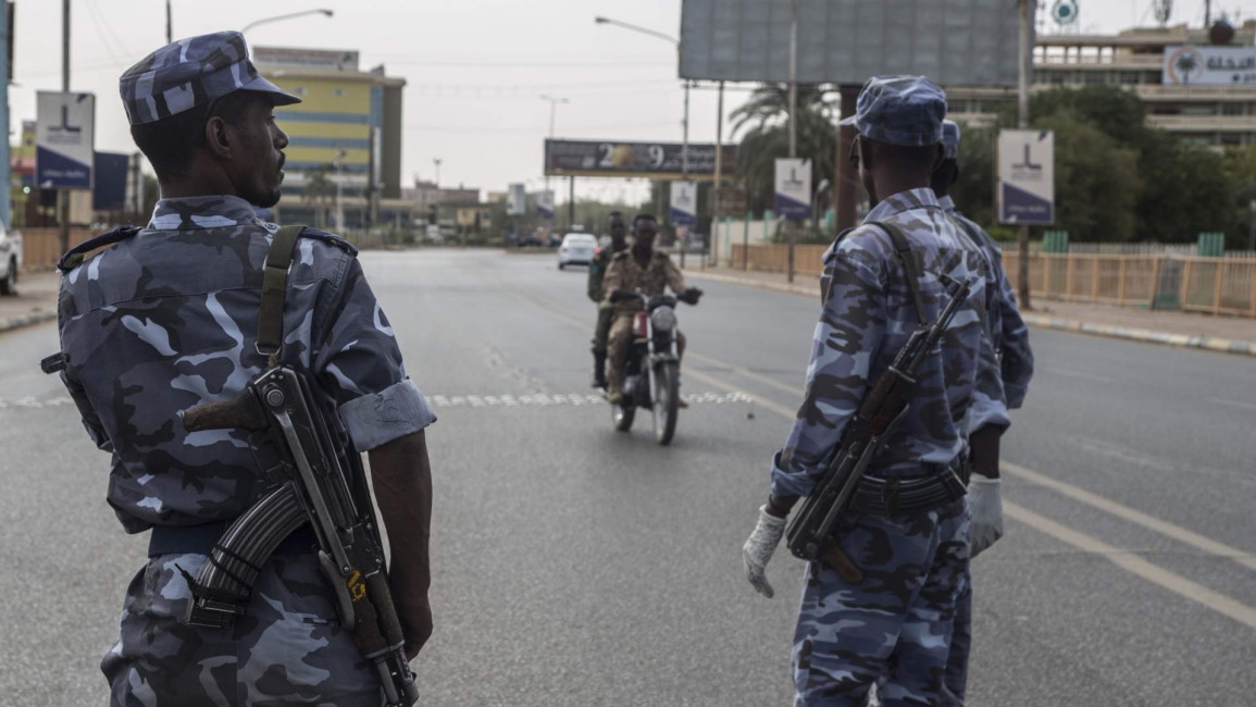 sudan curfew checkpoint