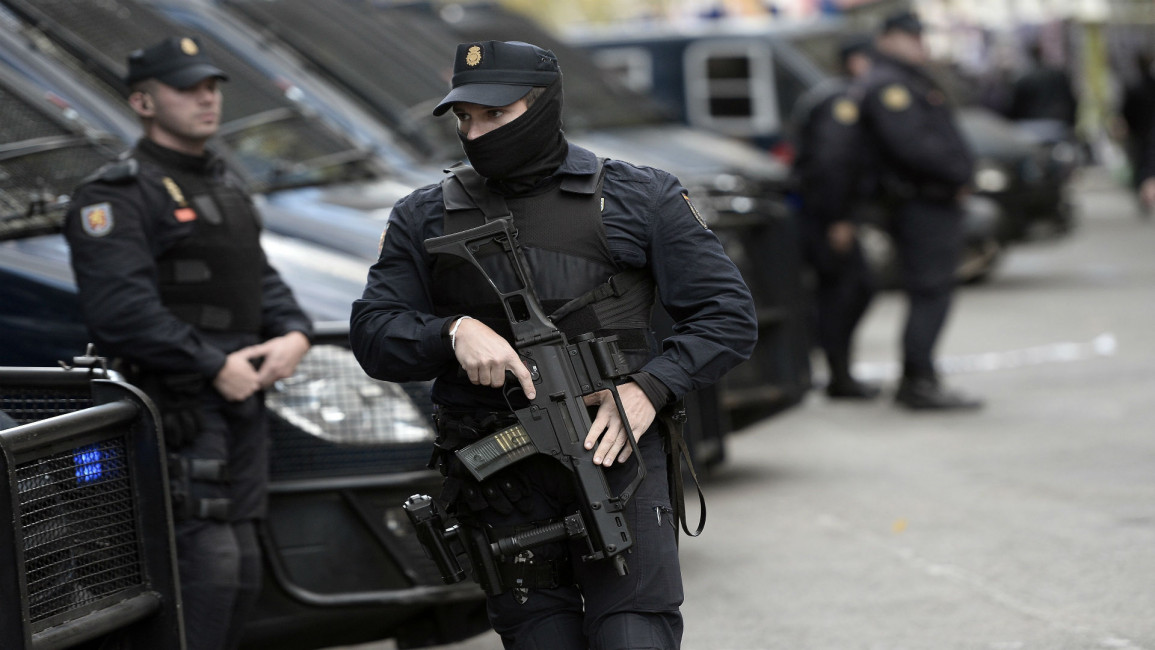 Spanish police Anadolu
