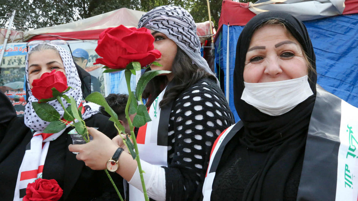iraq women protester