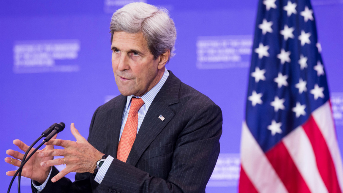 John Kerry - anti IS summit - Getty