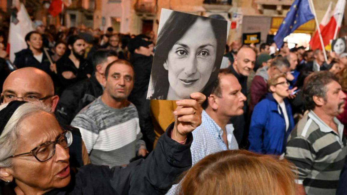 Daphne Caruana Galizia protest - Getty