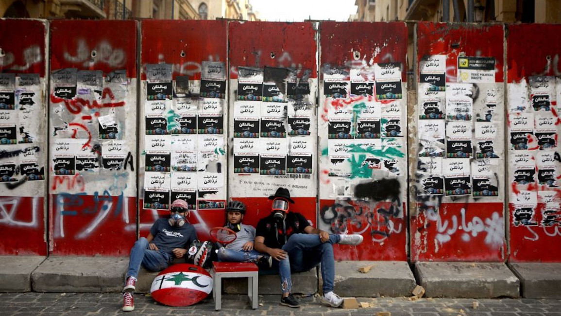 Lebanon protests Getty