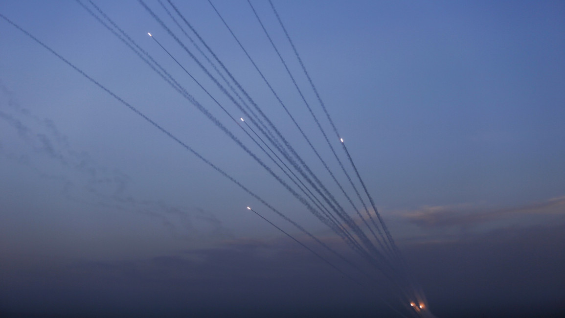 palestinian rockets gaza getty