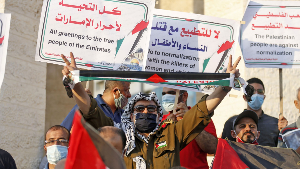 Palestine Israel Normalisation Protest