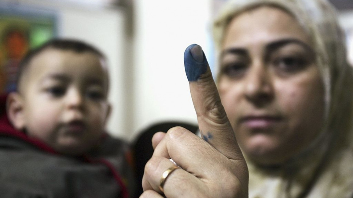 Palestinian voting - Getty